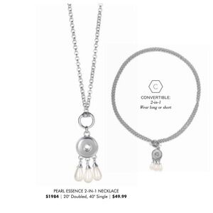 Magnolia and Vine Necklace 2 in 1